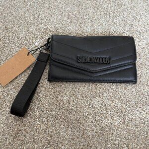 Steve Madden  Black Wallet Clutch NWT
